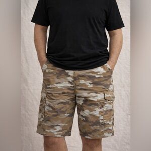 George Men's Cargo Shorts - Camouflage Brown and Tan